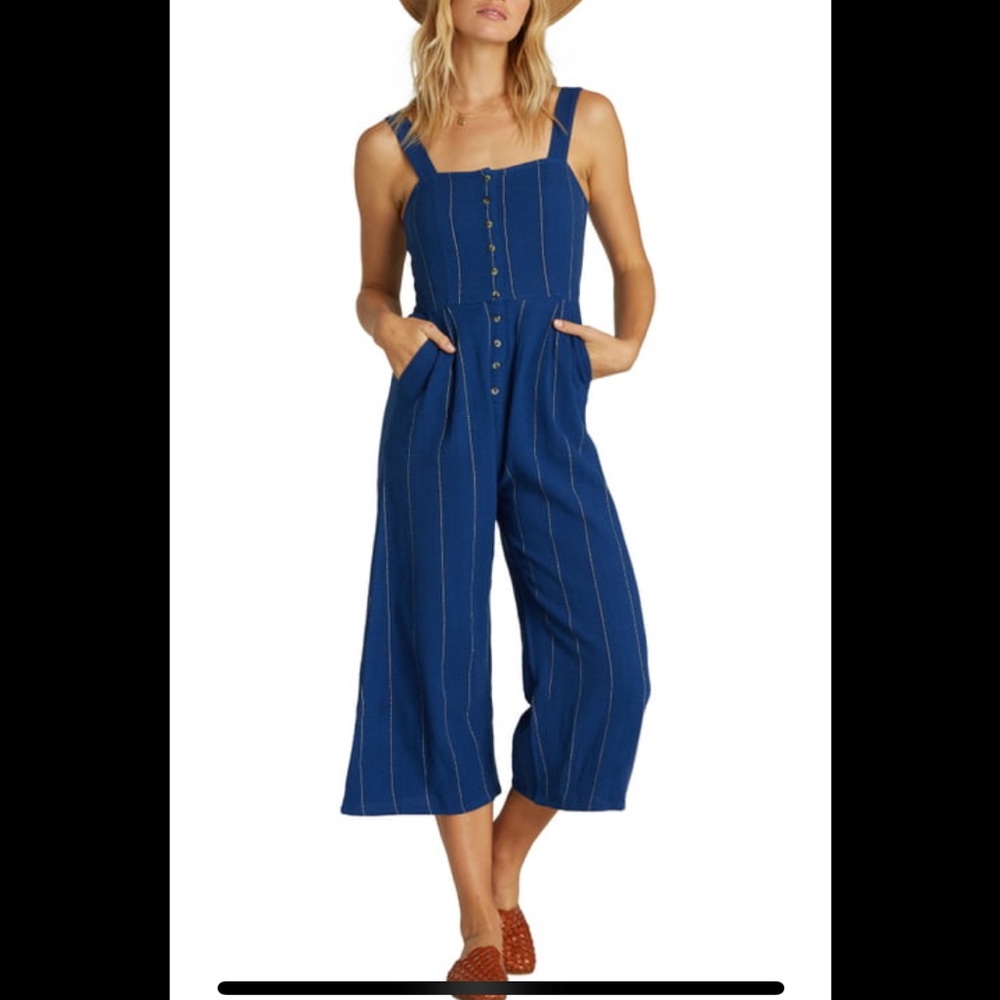 Billabong Paint the Town Wide Leg Crop Jumpsuit
